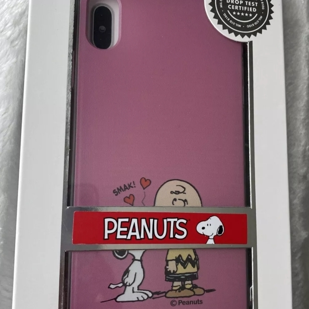 Peanuts Pink iphone XS MAX Case with Classic Characters New